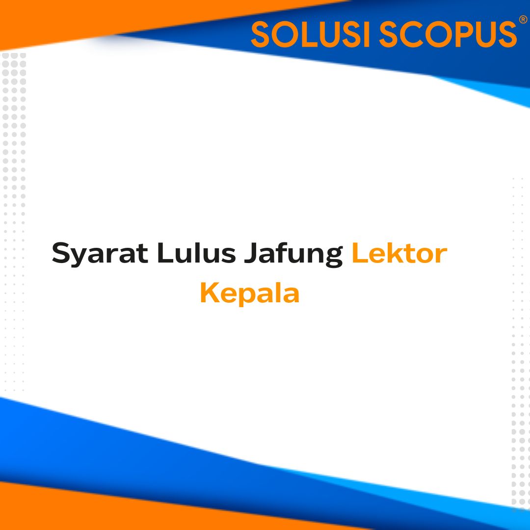 Syarat lulus jafung lektor kepala