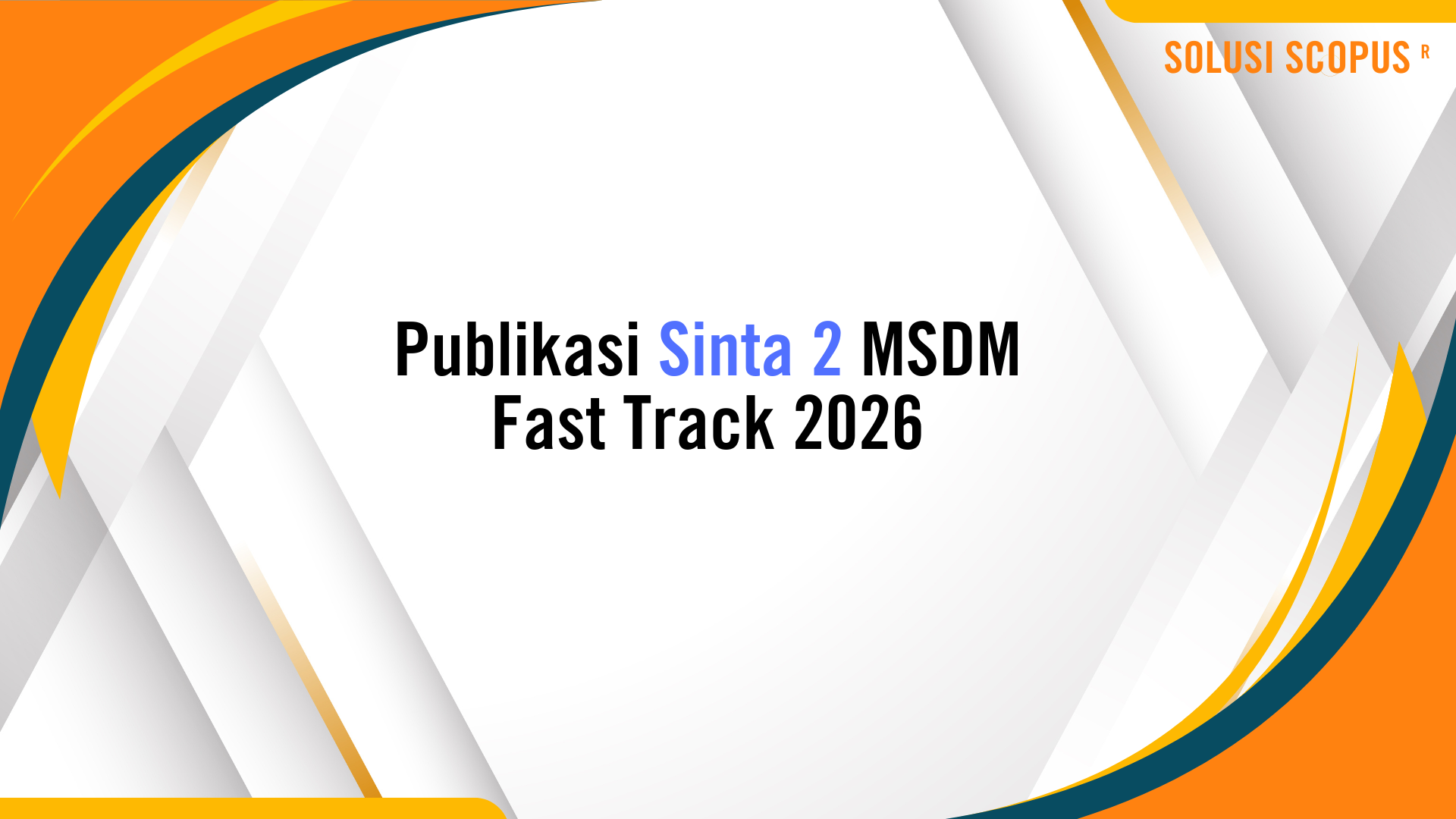 Publikasi Sinta 2 MSDM Fast Track 2026